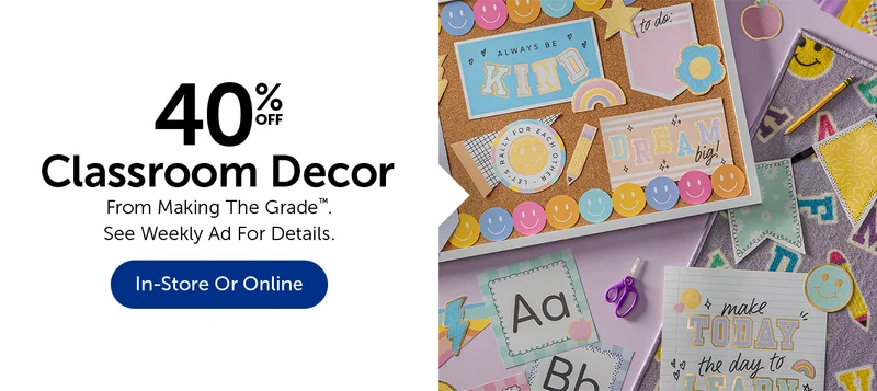 40% Off Classroom Decor - From Making The Grade™.