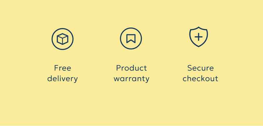 Free delivery - Product warranty - Secure checkout