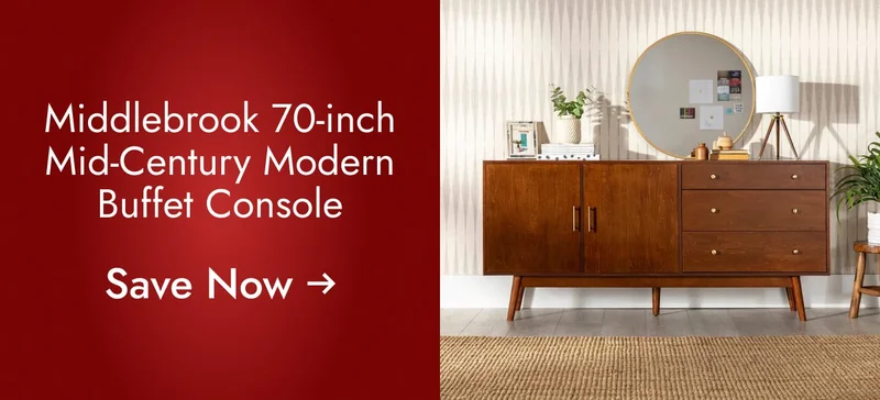 Middlebrook 70-inch Mid-Century Modern Buffet Console