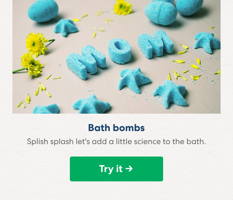 Bath Bombs: Splish splash let's add a little science to the bath. Bath Bombs: Splish splash let's add a little science to the bath.