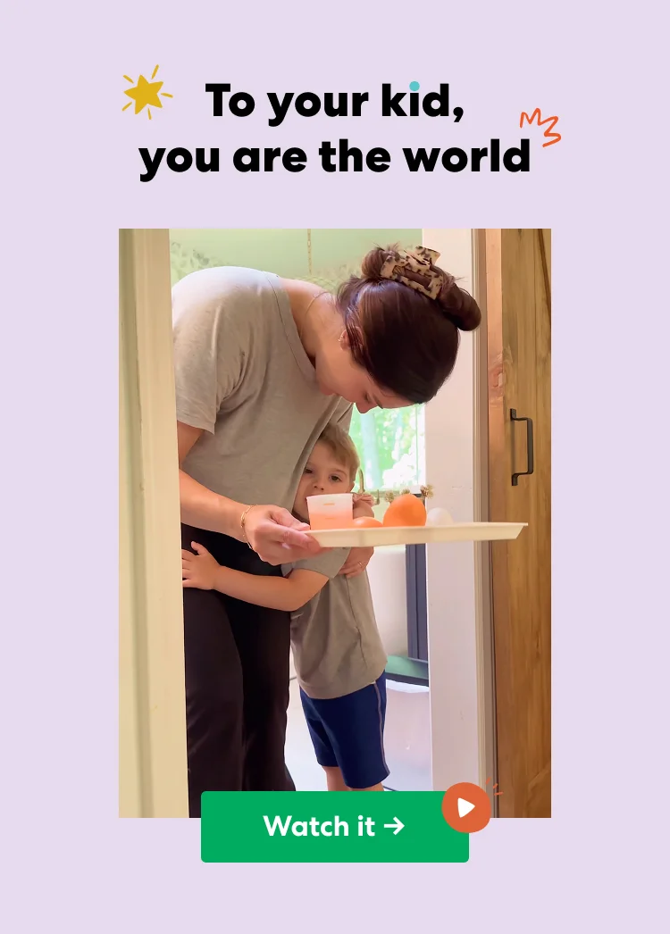 To your kid, you are the world. Watch the video.