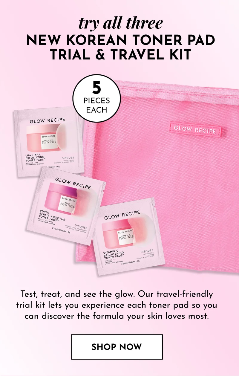 New! Korean Toner Pad Trial & Travel Kit