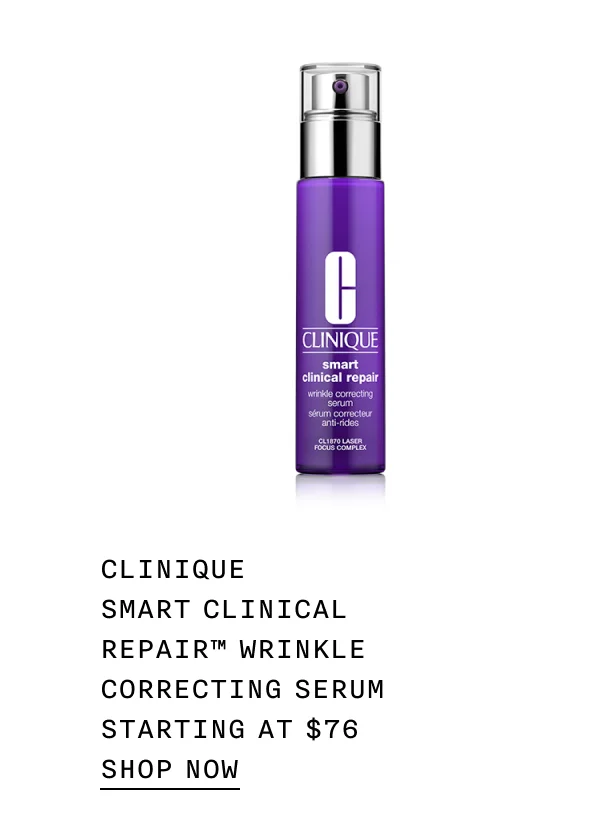 Clinique Smart Clinical repair™ Wrinkle Correcting Serum Starting at $76 | SHOP NOW