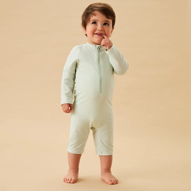 Image of Seersucker One-Piece Rashguard