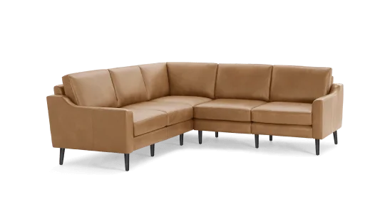 Slope Nomad Leather 5-Seat Corner Sectional