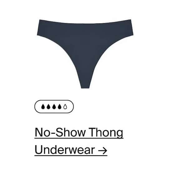 No-Show Thong Underwear →