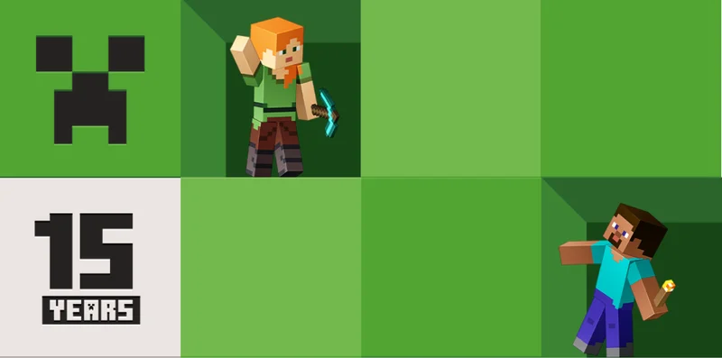 Shop all Minecraft 15th anniversary gear