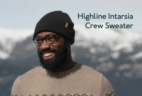 Highline Intarsia Crew Sweater