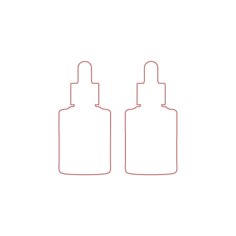Rose-colored outline of Boosters
