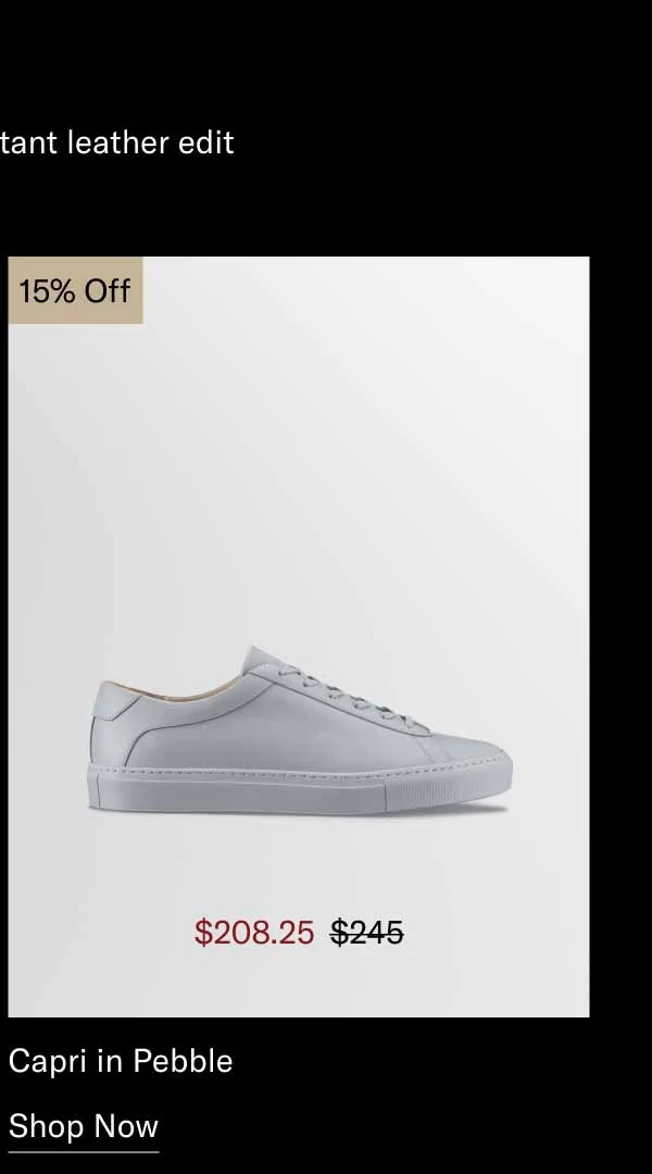 Capri in Pebble 15% Off-Shop Now