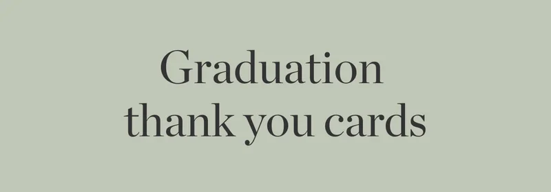 Graduation Thank You Cards