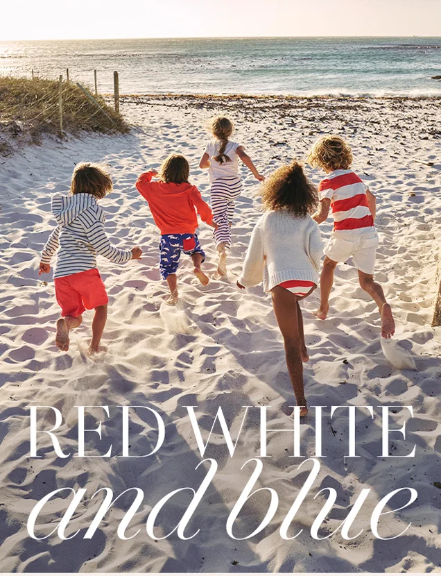 RED WHITE and blue