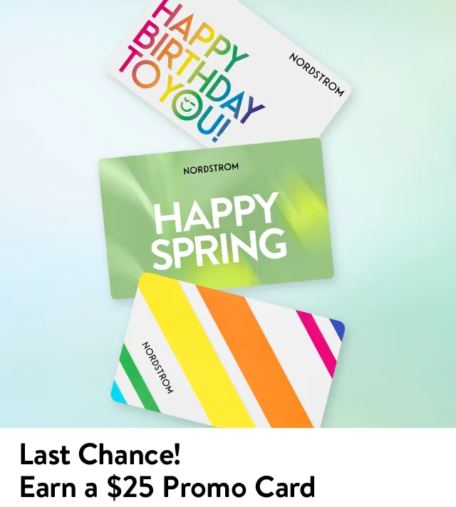 Give a great gift and earn a $25 promo card. An assortment of Nordstrom gift cards.