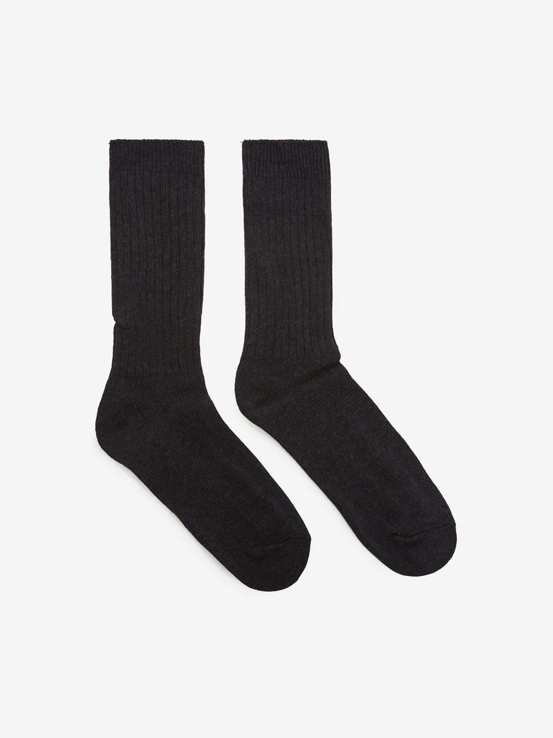 Image of Snow Peak Recycled Cotton Sock M - Black
