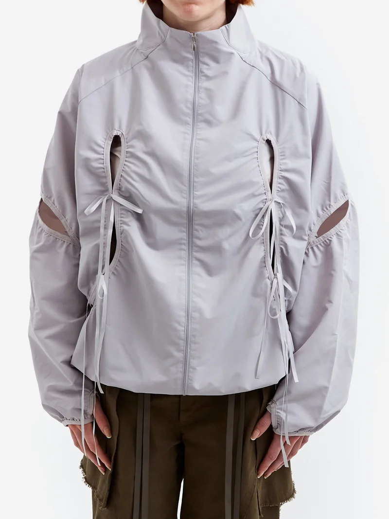 Image of NACHE Cut-Out Wind Breaker - Light Gray