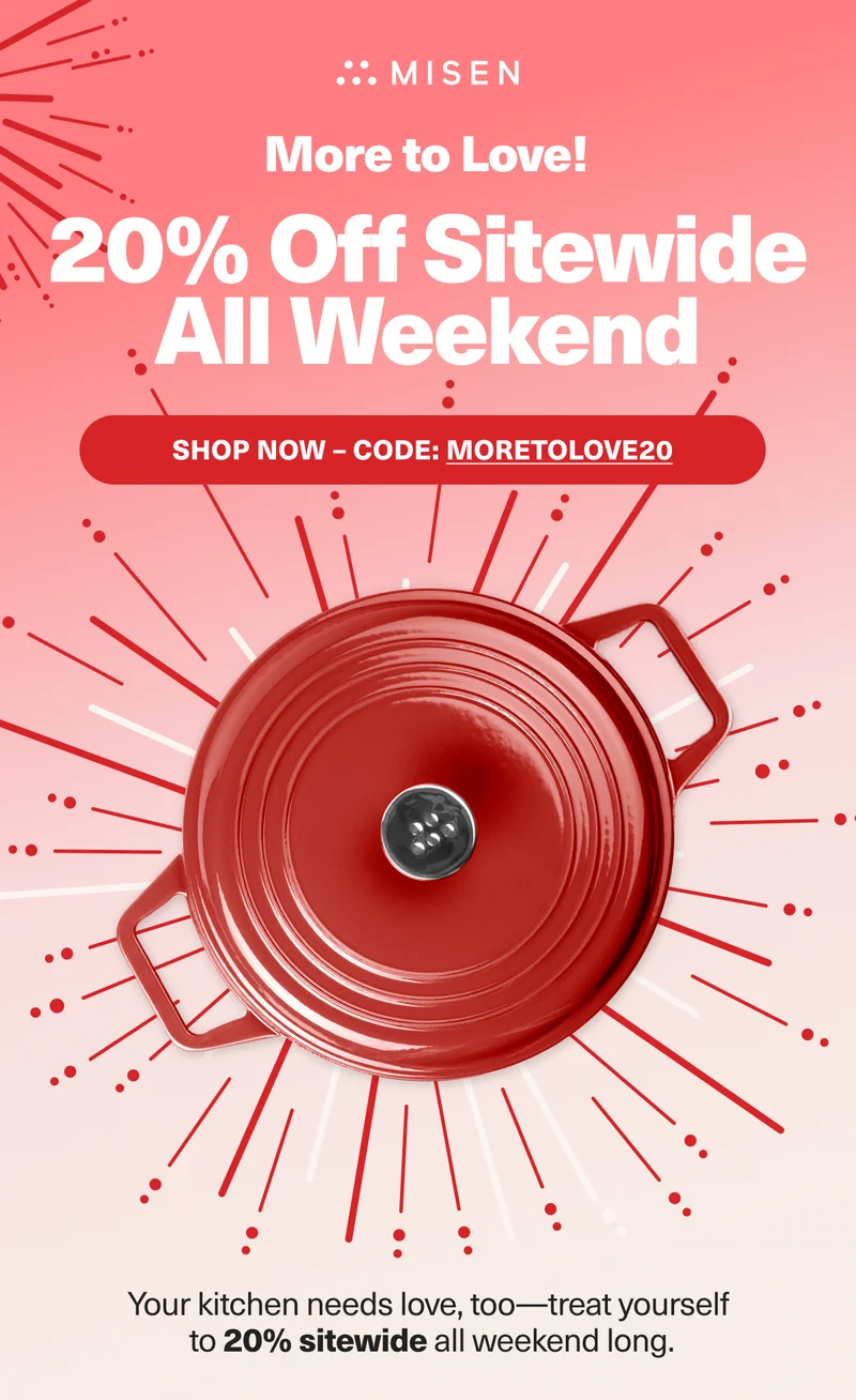 More to Love! 20% Off Sitewide All Weekend with code discount code