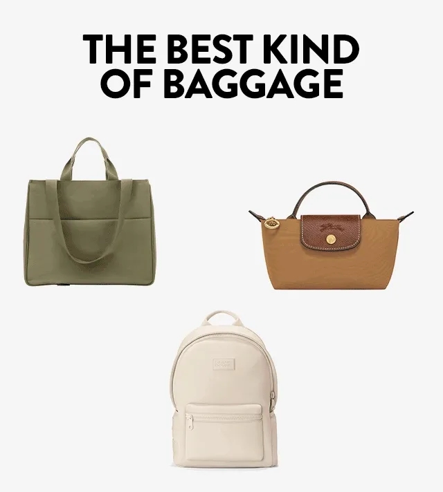 An assortment of suitcases and travel bags.