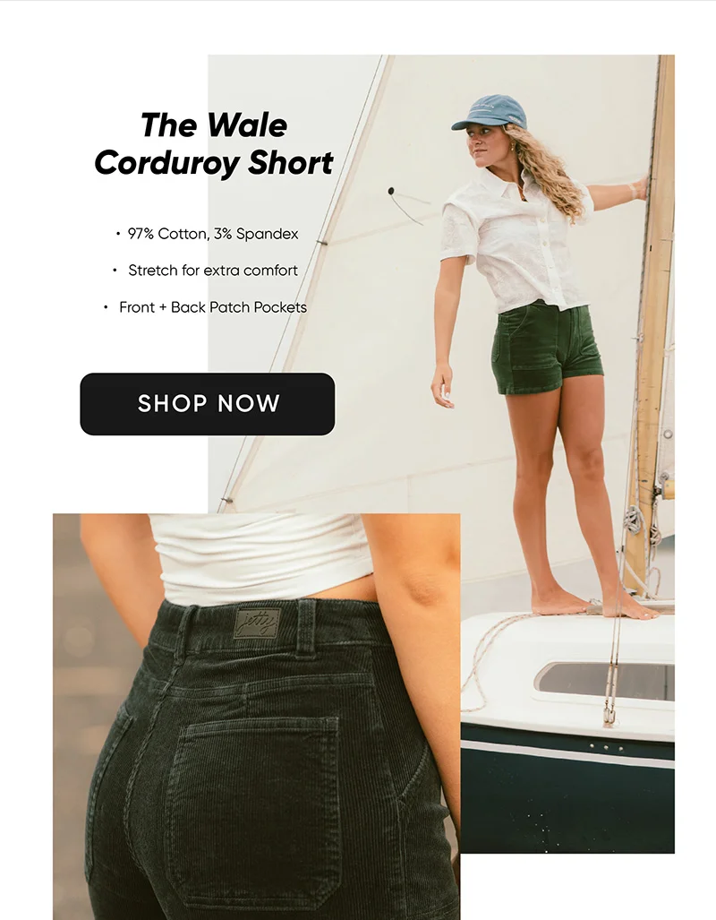 The Wale Cord Short
