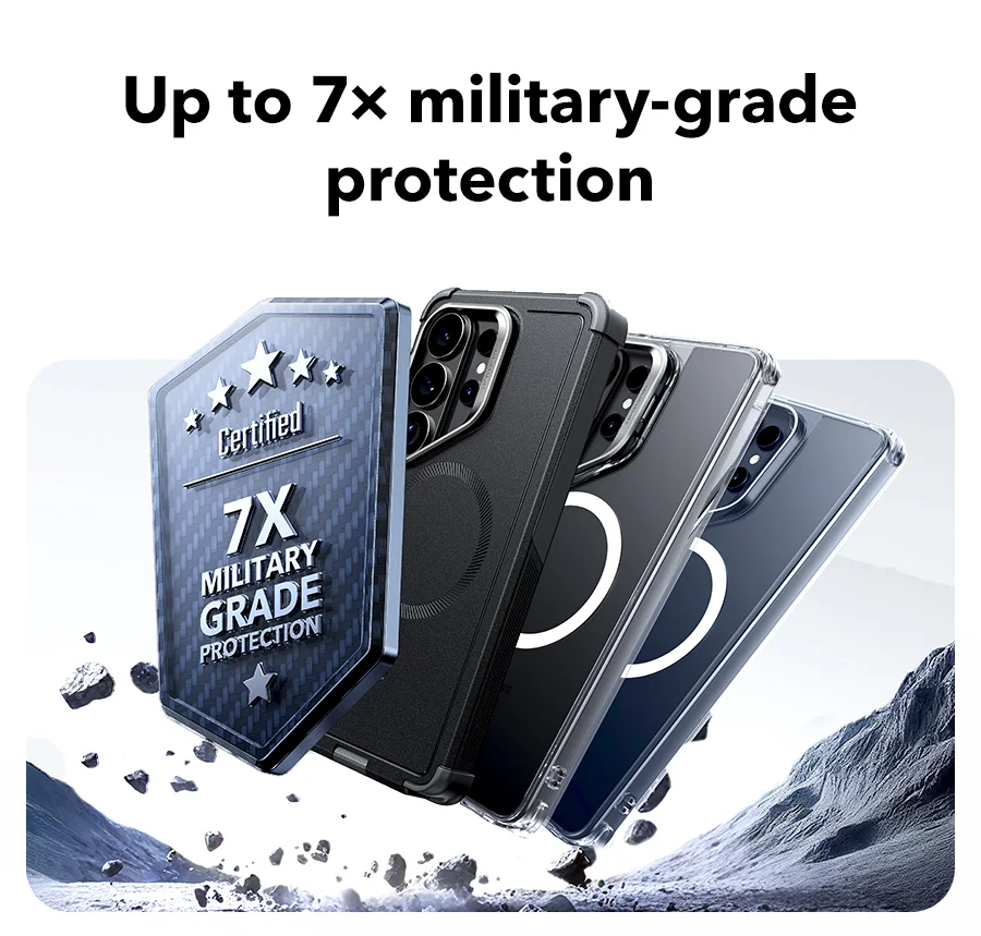 Up to 7× military-grade protection