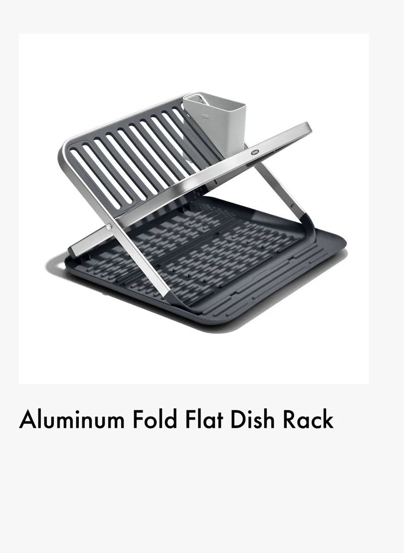 Aluminum Fold Flat Dish Rack