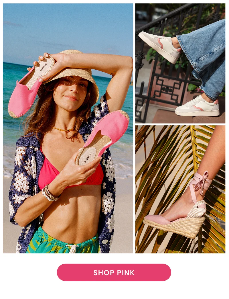 Join us in painting the month pink — and take 15% off pink styles with code PINK15.