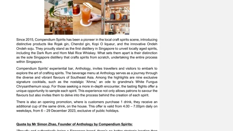 Annex A - Discovering the Best of Singapore Brands