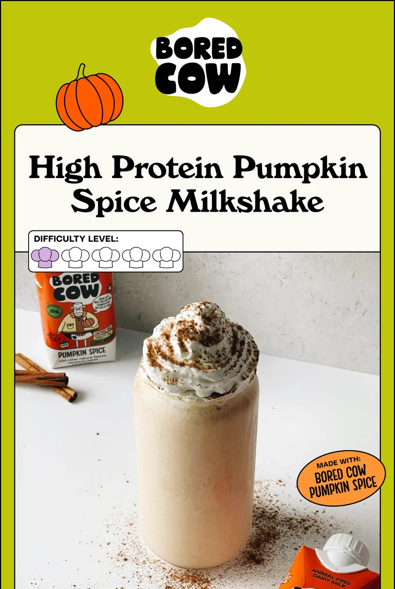 High Protein Pumpkin Spice Milkshake
