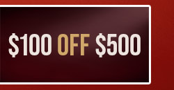$100 OFF $500