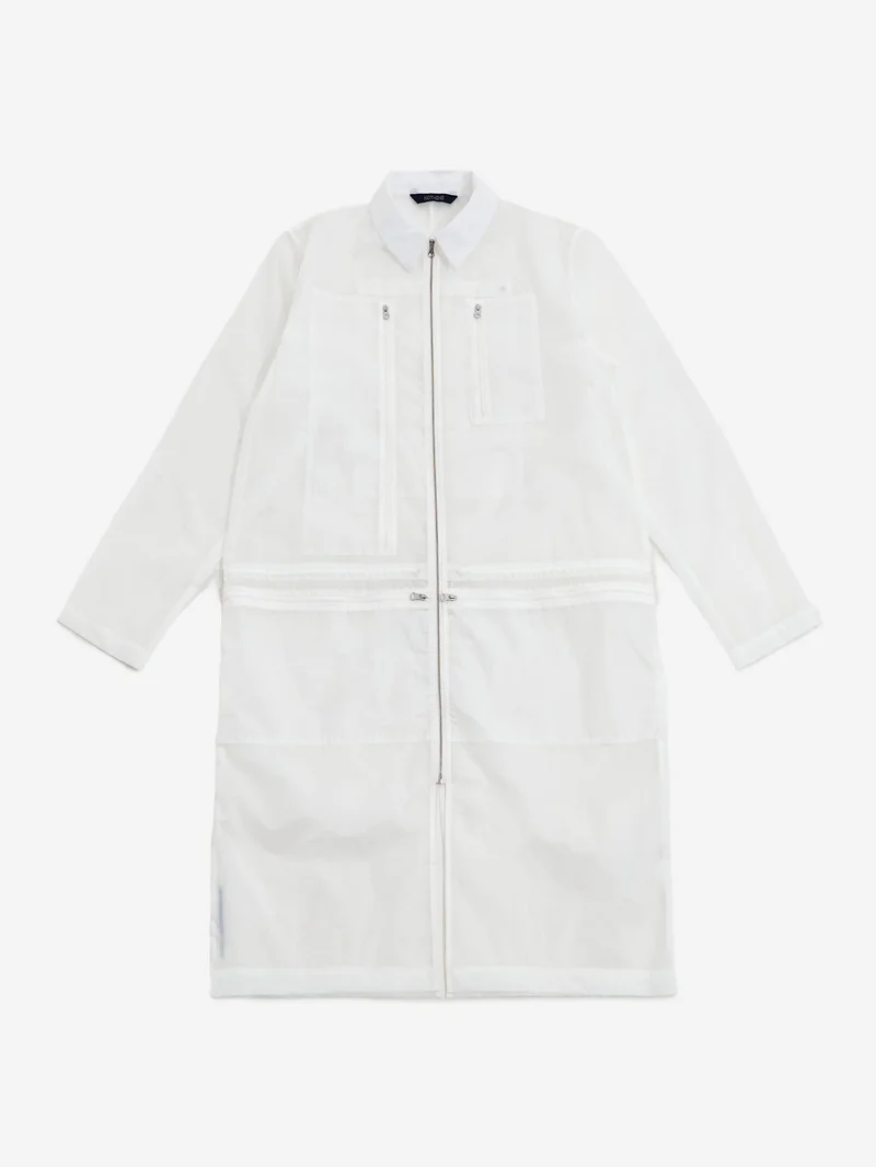 Image of Nothing Transparent Labcoat - White