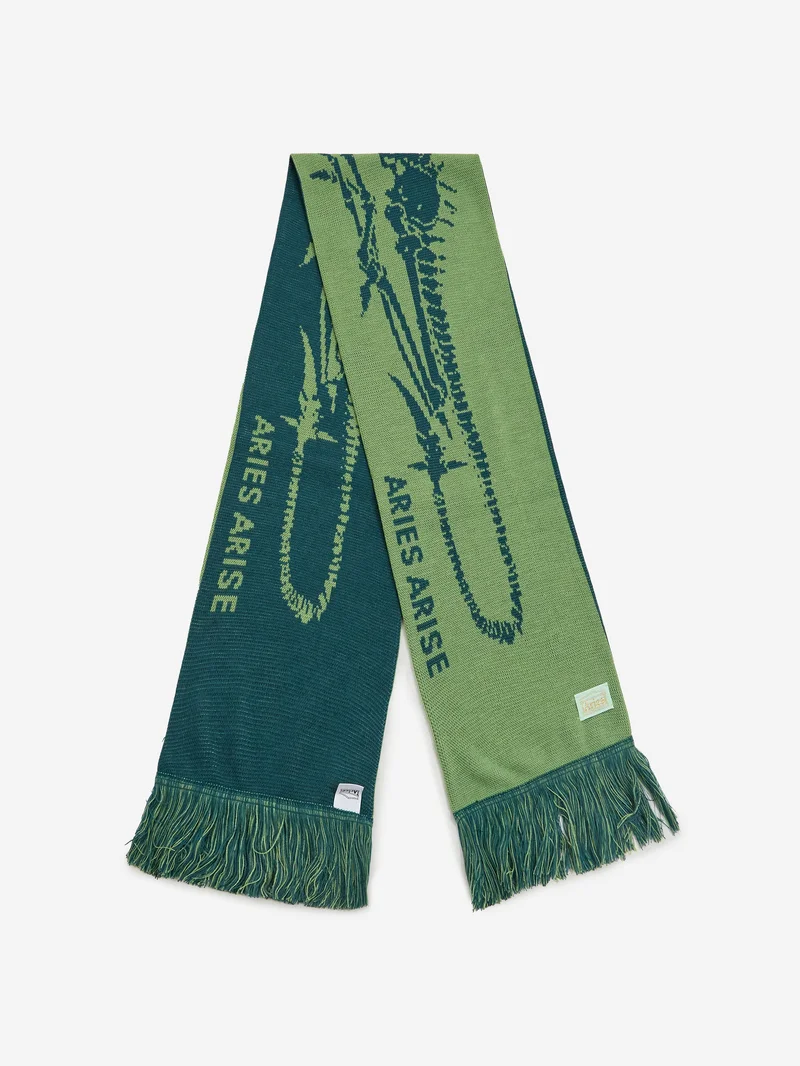 Image of Aries Skeltor Scarf - Petrol