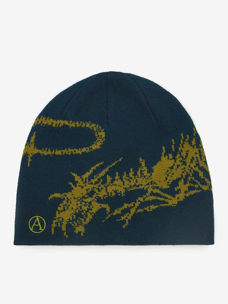Image of Aries Skeletor Skull Beanie - Petrol