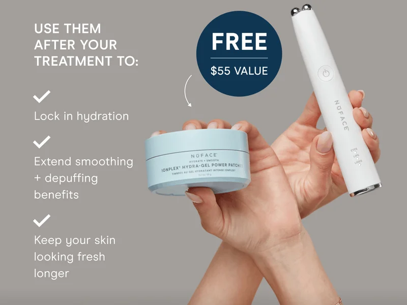 Use them after your treatment to: Lock in hydration. Extend smoothing + depuffing benefits. Keep your skin looking fresh longer.
