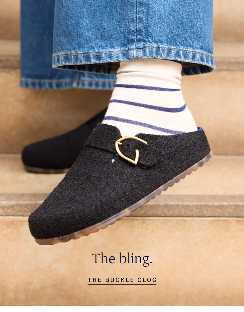 The bling. THE BUCKLE CLOG