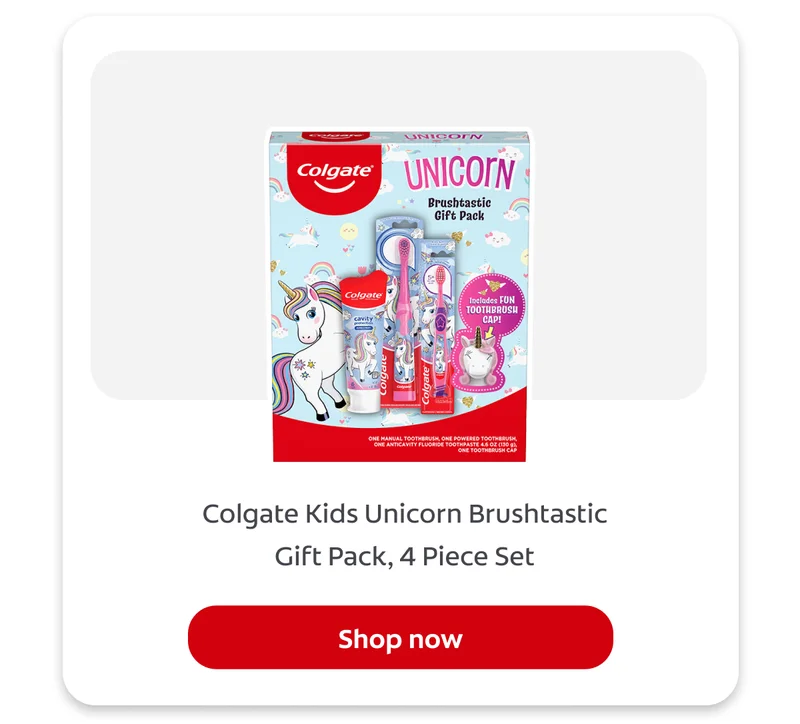 Colgate Kids Unicorn Brushtastic Gift Pack, 4 Piece Set