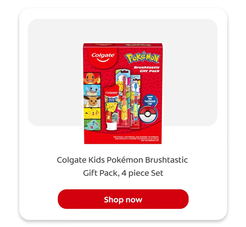 Colgate Kids&nbsp;Pokémon&nbsp;Brushtastic  Gift Pack, 4 piece Set