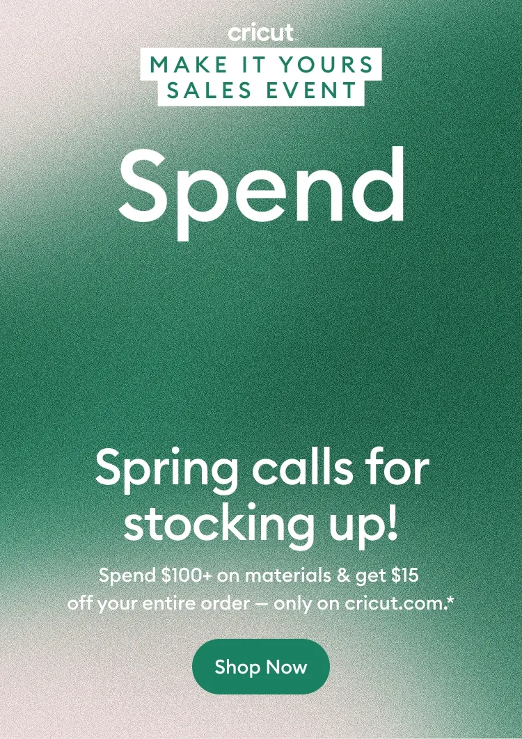 Spring calls for stocking up!