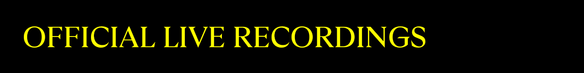Official Live Recordings