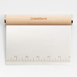 Crate & Barrel Beechwood Bench Scraper