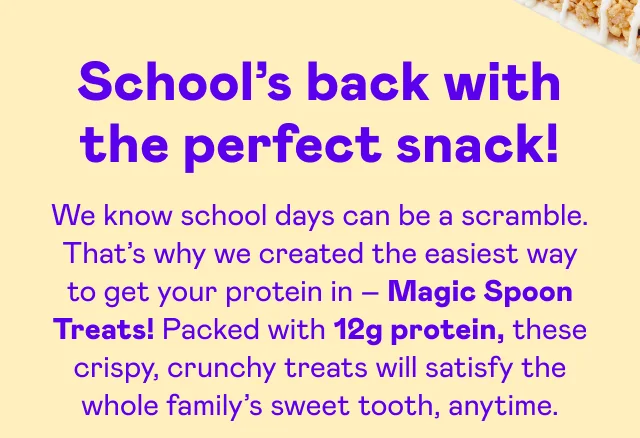 School's back with the perfect snack!