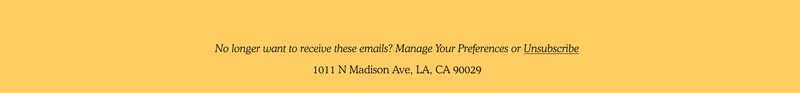 Manage Preferences