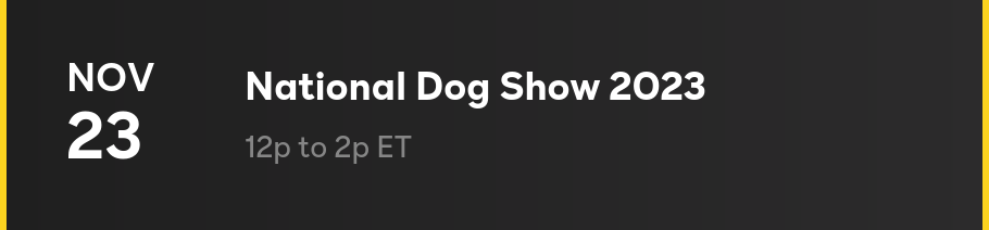 National Dog Show 2023