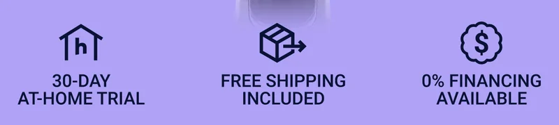 30-day at-home trial. Free shipping included. 0% financing available.