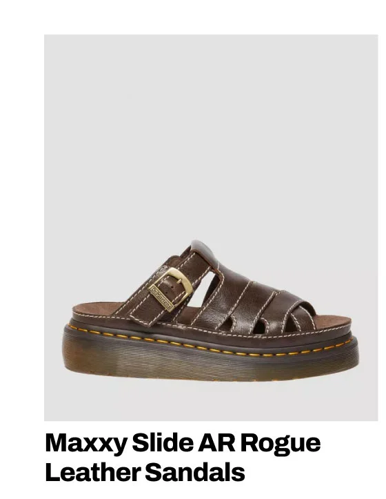 Maxxy Slide AR Rogue leather sandals