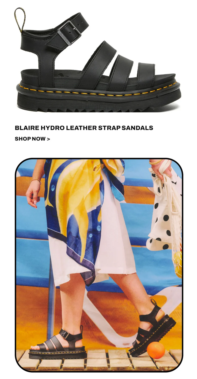 Blaire Hydro Leather Strap Sandals