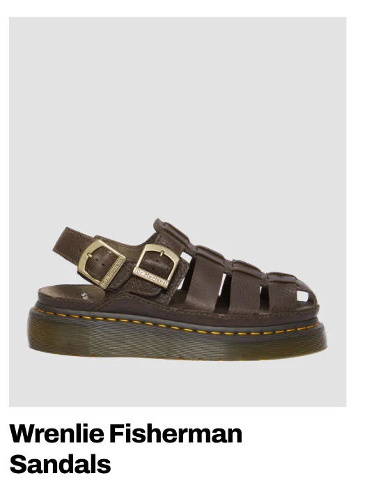 Wrenlie Grizzly Leather Fisherman Sandals