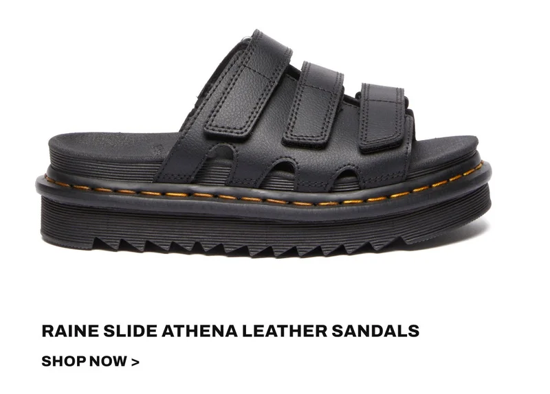 Raine Slide Athena leather sandals
