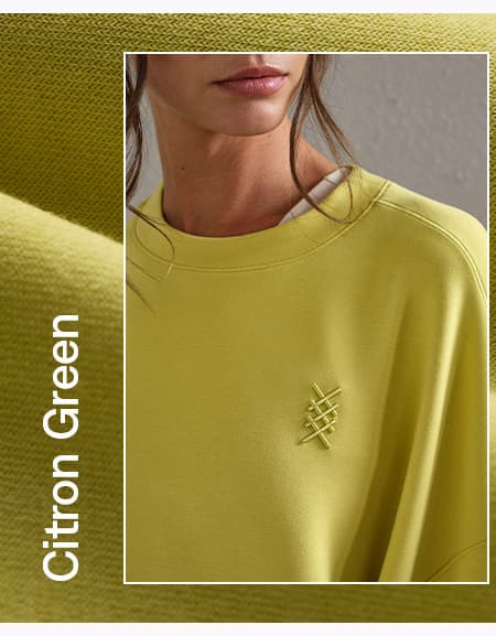 DreamGlow™ Crew Neck: Citron Green