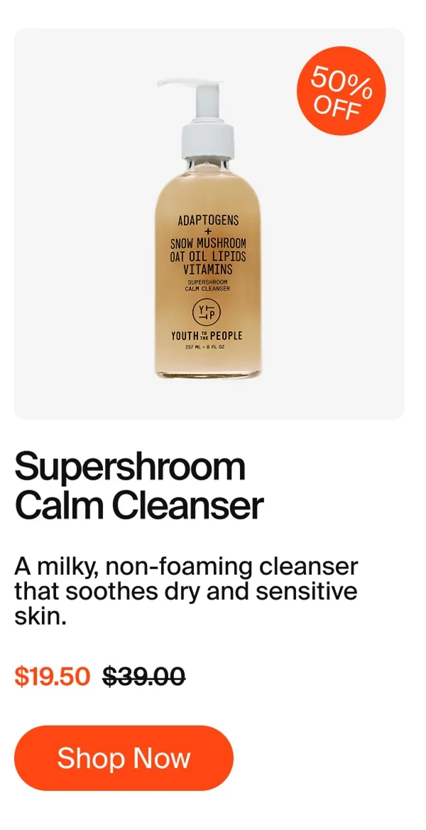Supershroom calm cleanser