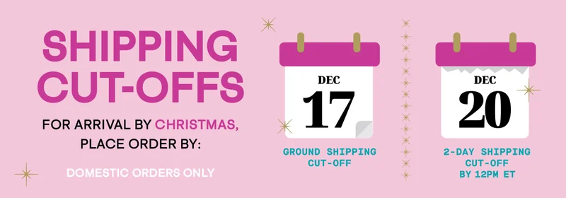 December 17 Ground Shipping cut-off!
