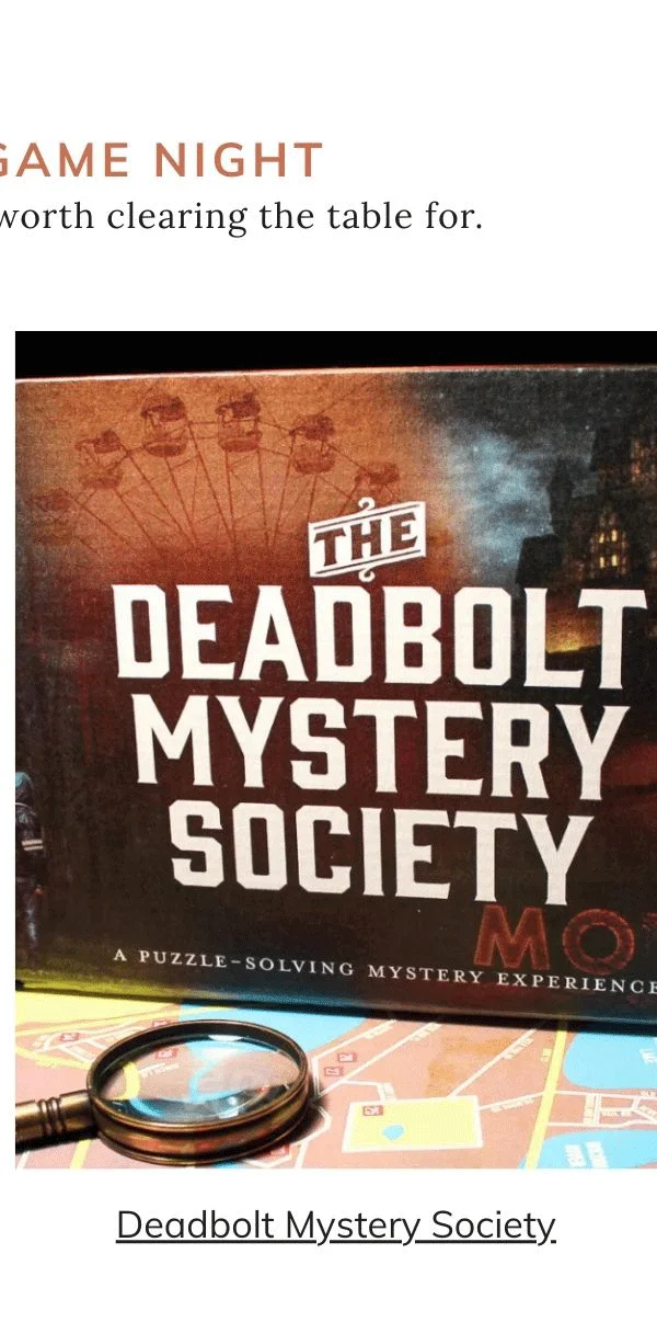 The Deadbolt Mystery Society Monthly Box